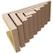 Ekena Millwork 5"W x 10"D x 5"H Wide Landon Rough Cedar Woodgrain TimberThane Corbel, Primed Tan CORUR05X10X05LANRCPR - alternate 5